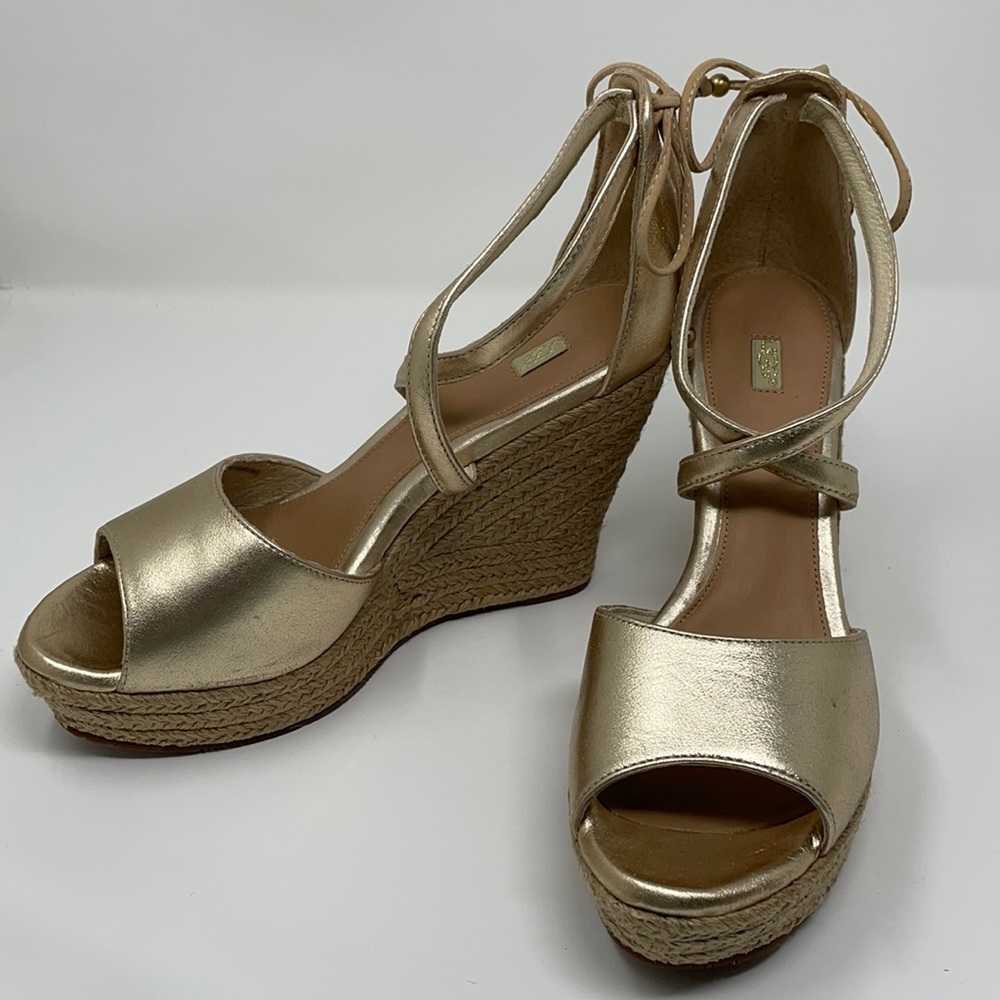Ugg Reagan Metallic Wedge Espadrille